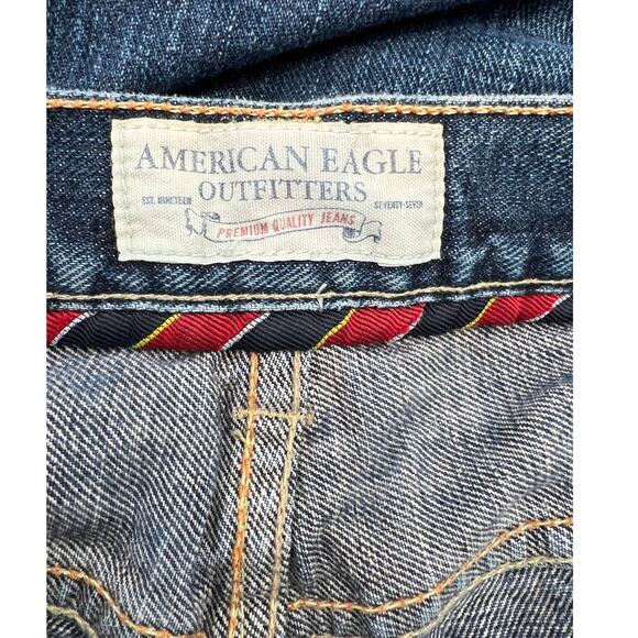 Men's American Eagle destressed Bootcut jeans size 38/32 - Picture 4 of 5